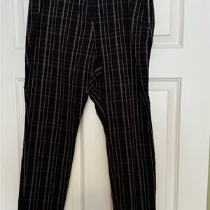 a new day Men's Dark Plaid Dress Pants